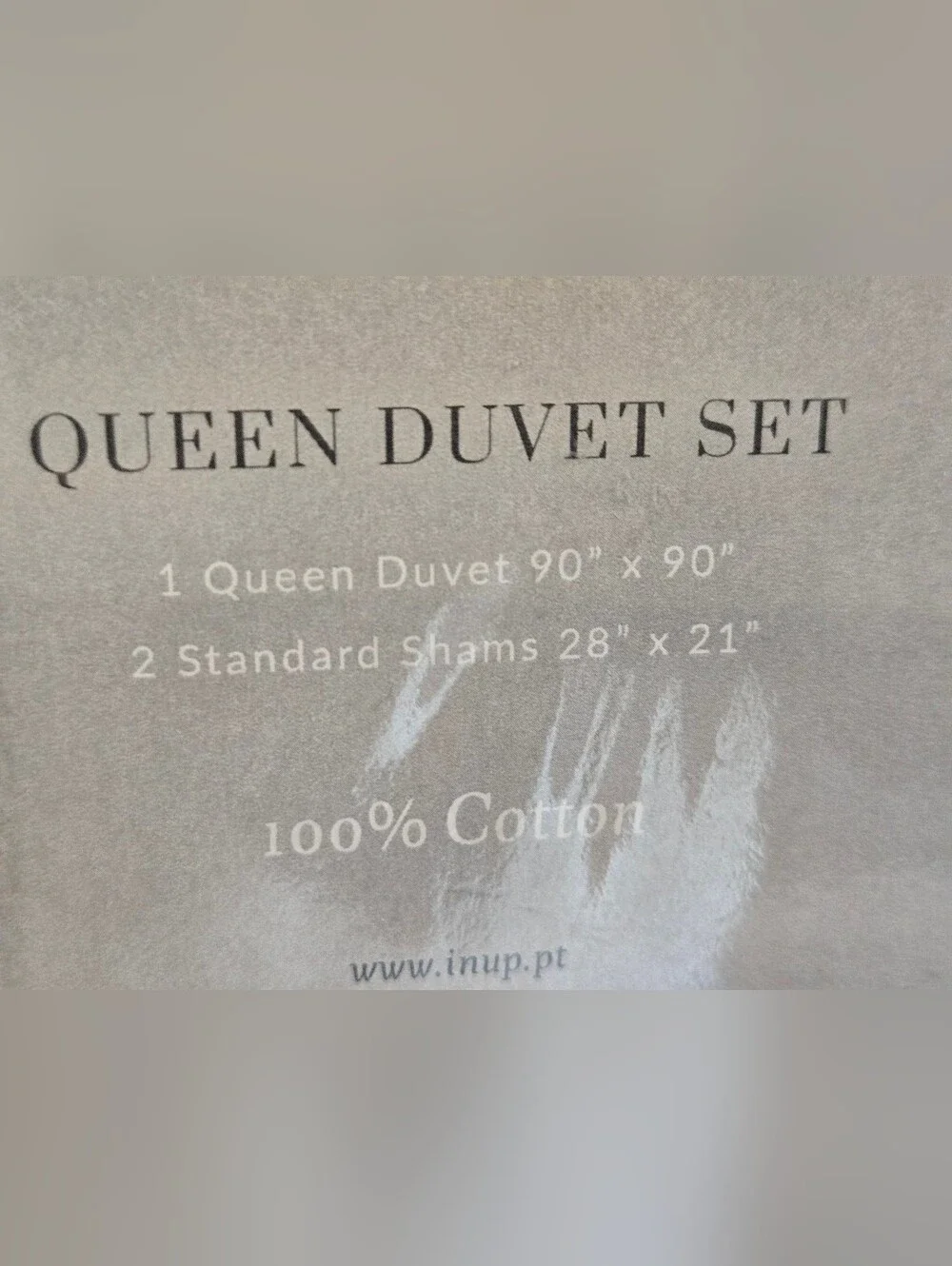 INUP Home 100% Cotton Duvet Cover Set Queen Duvet With 2 Shams